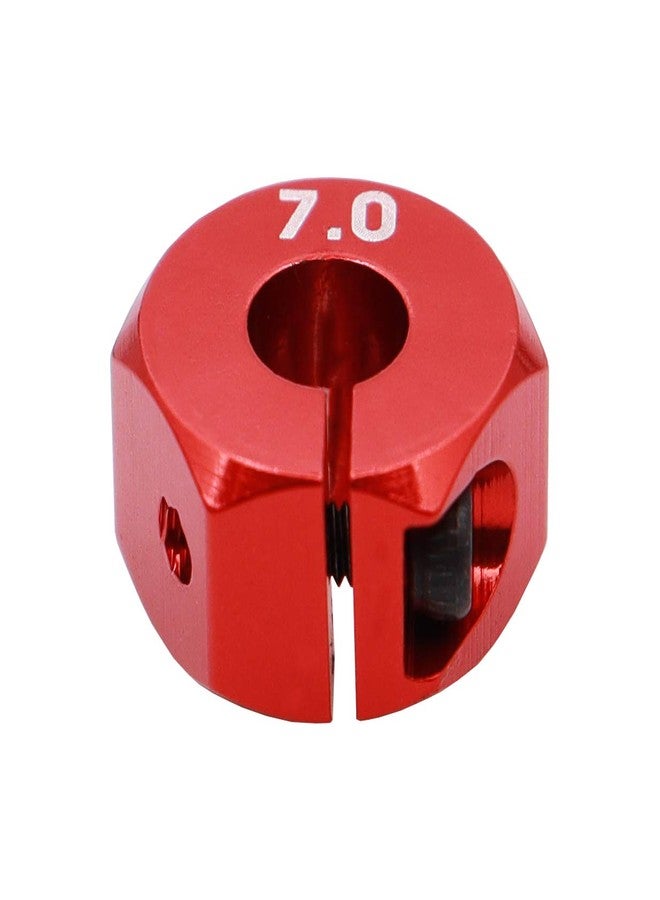 Treehobby 4PCS Aluminum 12mm hex hubs adapters 7mm Thickness Compatible with 1:10 HSP HPI Redcat traxxas RC Buggy Slash 4wd etc(Red) - Image 5